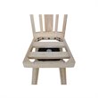 San Remo Natural Wood Bar Height Stool - With Swivel Seat -30.