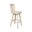 San Remo Natural Wood Bar Height Stool - With Swivel Seat -30.
