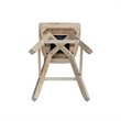 San Remo Natural Wood Bar Height Stool - With Swivel Seat -30.