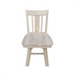 San Remo Natural Wood Bar Height Stool - With Swivel Seat -30.