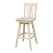 San Remo Natural Wood Bar Height Stool - With Swivel Seat -30.