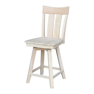 Ava Counter height Stool - With Swivel Seat - 24&quot Seat Height