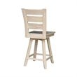Tuscany Natural Wood Counter height Stool - With Swivel Seat - 24