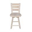 Tuscany Natural Wood Counter height Stool - With Swivel Seat - 24