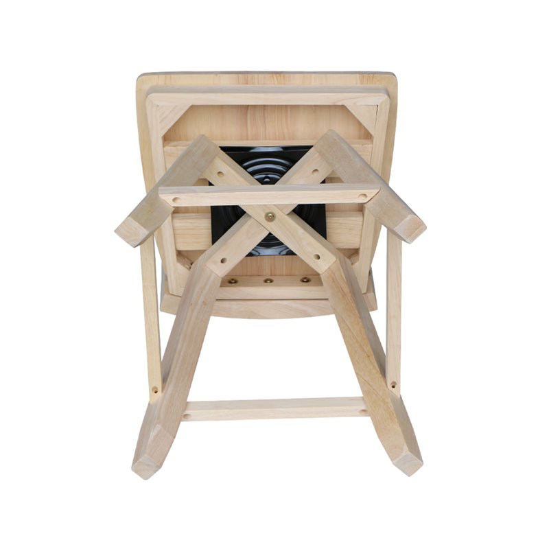 Tuscany Natural Wood Counter height Stool - With Swivel Seat - 24