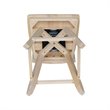 Tuscany Natural Wood Counter height Stool - With Swivel Seat - 24