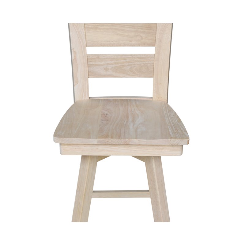 Tuscany Natural Wood Counter height Stool - With Swivel Seat - 24