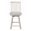 Mission Natural Wood Counter Height Stool With Swivel Seat in Unfinished