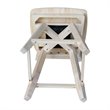 Mission Natural Wood Counter Height Stool With Swivel Seat in Unfinished