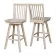 Mission Natural Wood Bar height Stool - With Swivel Seat - 30