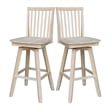 Mission Natural Wood Bar height Stool - With Swivel Seat - 30