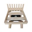Mission Natural Wood Bar height Stool - With Swivel Seat - 30