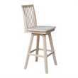 Mission Natural Wood Bar height Stool - With Swivel Seat - 30