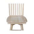Mission Natural Wood Bar height Stool - With Swivel Seat - 30