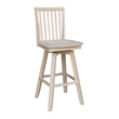 Mission Natural Wood Bar height Stool - With Swivel Seat - 30