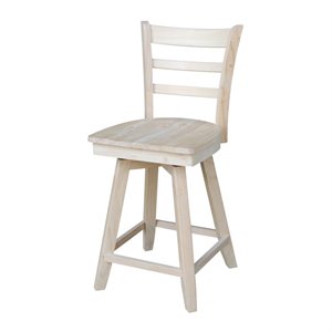 Emily Counter height Stool - 24&quot Seat Height - With Swivel Seat