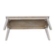 International Concepts Shaker Styled Bench  Washed Gray Taupe