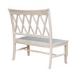 International Concepts Double X-Back Natural Wood Bench