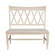 International Concepts Double X-Back Natural Wood Bench