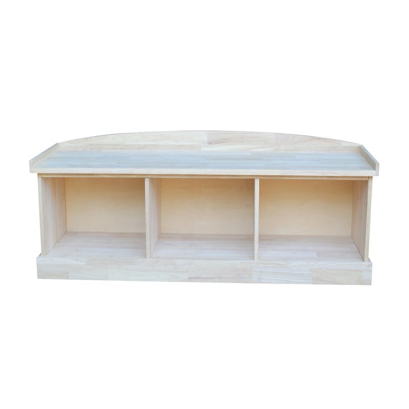 International Concepts Bench with Storage  Unfinished