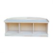 International Concepts Bench with Storage  Unfinished