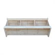 International Concepts Bench with Storage  Unfinished