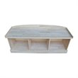 International Concepts Bench with Storage  Unfinished