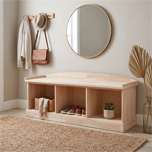 International Concepts Bench with Storage  Unfinished