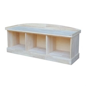International Concepts Bench with Storage  Unfinished