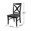 International Concepts Set of Two Cosmo Chairs