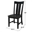 International Concepts Set of Two Ava Chairs