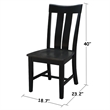 International Concepts Set of Two Ava Chairs