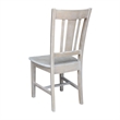International Concepts San Remo Splatback Chair in Washed Gray Taupe