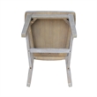International Concepts San Remo Splatback Chair in Washed Gray Taupe