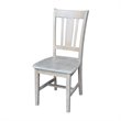 International Concepts San Remo Splatback Chair in Washed Gray Taupe