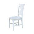 International Concepts Set of Two San Remo Solid Wood Splatback Chairs in White