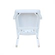 International Concepts Set of Two San Remo Solid Wood Splatback Chairs in White