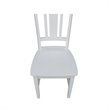 International Concepts Set of Two San Remo Solid Wood Splatback Chairs in White
