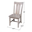 International Concepts Set of Two Ava Chairs