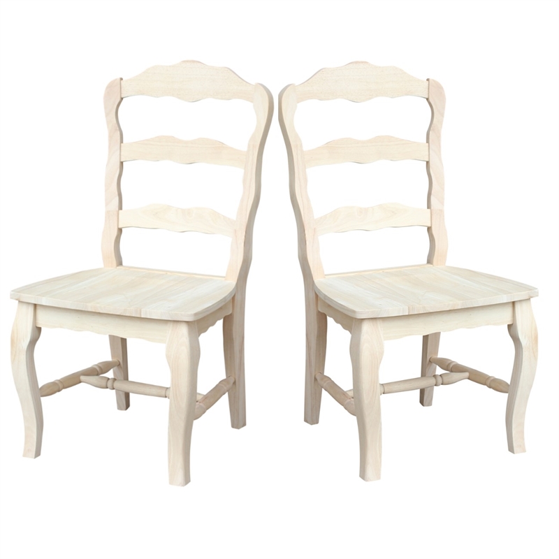 International Concepts Set of Two Versailles Side Chairs