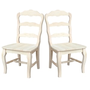 International Concepts Set of Two Versailles Side Chairs