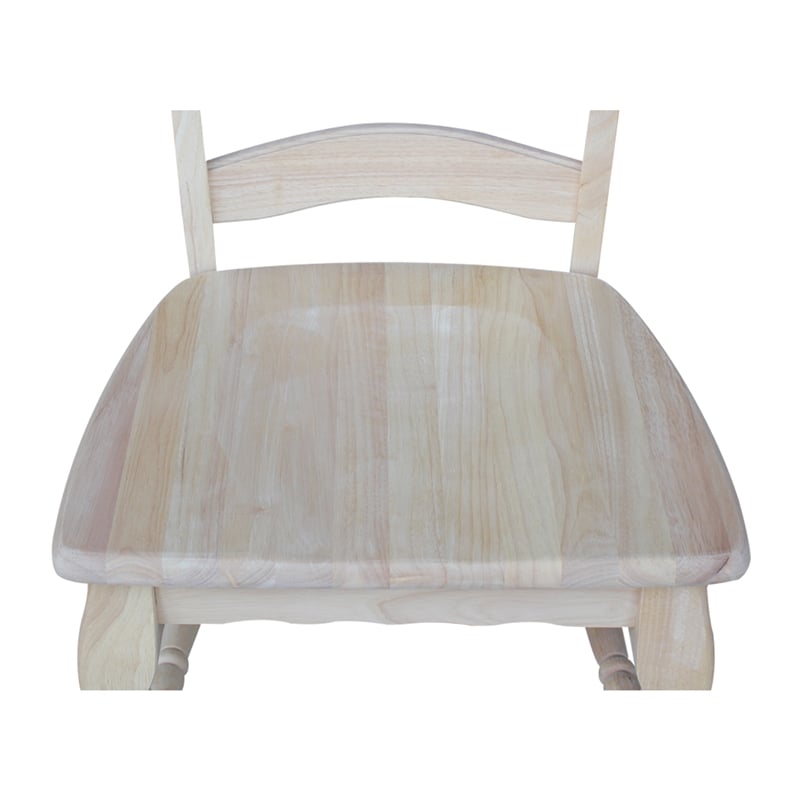 International Concepts Set of Two Country French Chairs with Solid Seats