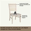International Concepts Set of Two Roma Ladderback Chairs