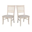 International Concepts Set of Two Roma Ladderback Chairs