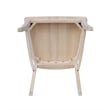 International Concepts Set of Two Milano Chairs with Wood Seats