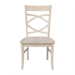 International Concepts Set of Two Milano Chairs with Wood Seats