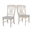 International Concepts Set of Two Lattice Side Chairs
