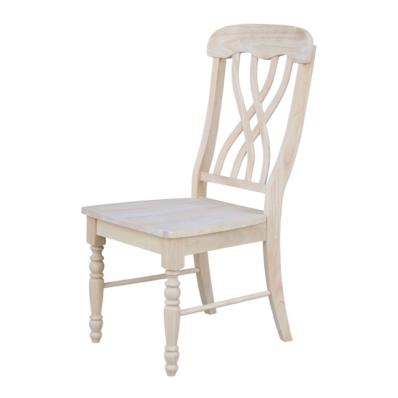 International Concepts Set of Two Lattice Side Chairs