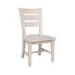 International Concepts Set of Two Tuscany Solid Wood Dining Chairs in Unfinished