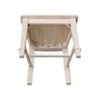 International Concepts Set of Two Tuscany Solid Wood Dining Chairs in Unfinished